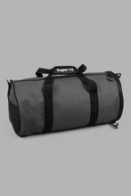 تنزيل الصورة على معرض الصور، Redtag-Grey-And-Black-Hold-All-Bag-Duffle-Bag-Men's-