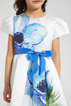 Load image into Gallery viewer, Redtag-White-Dress-With-Placement-Print-Dresses-Girls-2 to 8 Years
