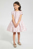 Redtag-Pink-Knee-Length-Jacquard-Dress-Dresses-Girls-2 to 8 Years