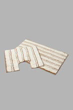 Load image into Gallery viewer, Redtag-Beige-Bath-Mat-Set-(2-Piece)-Bathmats-Home-Bathroom-