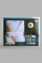 Load image into Gallery viewer, Redtag-White-Bath-Robe-Set-(5-Pcs)-Category:Robes,-Colour:White,-Filter:Home-Bathroom,-HMW-BAC-Bce-Bath-Accessories,-New-In,-New-In-HMW-BAC,-Non-Sale,-S22B,-Section:Homewares-Home-Bathroom-