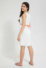 Load image into Gallery viewer, Redtag-White-Organza-Dress-Dresses-Senior-Girls-9 to 14 Years