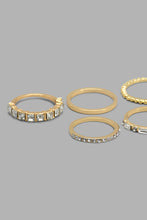 تنزيل الصورة على معرض الصور، Redtag-Gold-Embellished-Earrings-Set-Bracelets-Women-