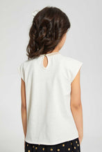 تنزيل الصورة على معرض الصور، Redtag-Gold-Embelished-Neck-Blouse-Blouses-Girls-2 to 8 Years
