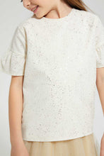 تنزيل الصورة على معرض الصور، Redtag-Beige-Embelished-Blouse-Blouses-Girls-2 to 8 Years