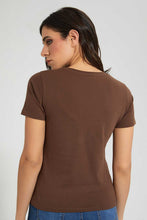 تنزيل الصورة على معرض الصور، Redtag-Brown-Tom-&-Jerry-Print-T-Shirt-Character-Women's-