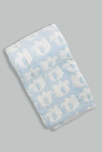 تنزيل الصورة على معرض الصور، Redtag-Blue-Elephant-Sherpa-Blanket-Baby-Blankets-Baby-0 to 12 Months