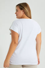 تنزيل الصورة على معرض الصور، Redtag-White-With-Placement-Print-Top-Colour:White,-Filter:Plus-Size,-LDP-T-Shirts,-New-In,-New-In-LDP,-Non-Sale,-S22B,-Section:Women-Women's-