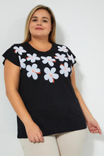 تنزيل الصورة على معرض الصور، Redtag-Black-With-Placement-Print-Top-Colour:Black,-Filter:Plus-Size,-LDP-T-Shirts,-New-In,-New-In-LDP,-Non-Sale,-S22B,-Section:Women-Women's-