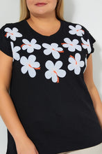 تنزيل الصورة على معرض الصور، Redtag-Black-With-Placement-Print-Top-Colour:Black,-Filter:Plus-Size,-LDP-T-Shirts,-New-In,-New-In-LDP,-Non-Sale,-S22B,-Section:Women-Women's-
