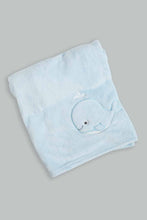 تنزيل الصورة على معرض الصور، Redtag-Blue-Whale-Fluffy-Blanket-Baby-Blankets-Baby-0 to 12 Months