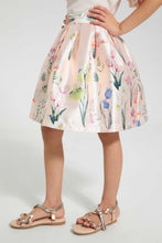 Load image into Gallery viewer, Redtag-Pink-All-Over-Printed-Skirt-Dresses-Girls-2 to 8 Years