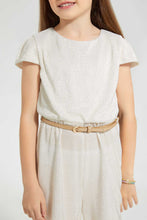 تنزيل الصورة على معرض الصور، Redtag-Gold-Lurex-Jumpsuit-Jumpsuits-Girls-2 to 8 Years