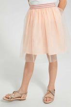 Load image into Gallery viewer, Redtag-Pink-Printed-Skirt-Set-Sets-Girls-2 to 8 Years