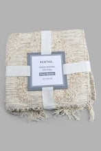 تنزيل الصورة على معرض الصور، Redtag-Beige-Handwoven-Cotton-Boho-Floorrunner-Rugs-Home-Decor-