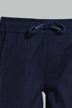 Load image into Gallery viewer, Redtag-Blue-Short-Shirt-And-Navy-Bottom-With-Suspender-Set-Sets-Infant-Boys-3 to 24 Months