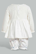 Load image into Gallery viewer, Redtag-White-And-Lilac-Frill-Romper-Rompers-Baby-0 to 12 Months