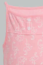 Load image into Gallery viewer, Redtag-Red-And-Blue-Stripe-Print-Frill--2-Piece-Pack-Romper-Rompers-Baby-0 to 12 Months