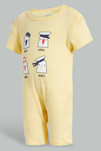 Load image into Gallery viewer, Redtag-Yellow-And-Blue-Sailor---2-Piece-Pack-Romper-Rompers-Baby-0 to 12 Months