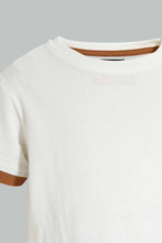 تنزيل الصورة على معرض الصور، Redtag-Ecru-And-White-Dungaree-Sets-Infant-Boys-3 to 24 Months