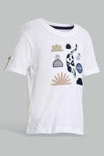 تنزيل الصورة على معرض الصور، Redtag-White-Animal-Printed-Tshirt-Tops-Infant-Boys-3 to 24 Months