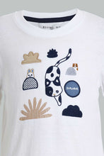 تنزيل الصورة على معرض الصور، Redtag-White-Animal-Printed-Tshirt-Tops-Infant-Boys-3 to 24 Months