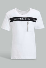 تنزيل الصورة على معرض الصور، Redtag-White-Cut-And-Sew-Zipper-Tshirt-Plain-Infant-Boys-3 to 24 Months