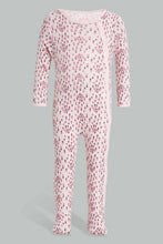 تنزيل الصورة على معرض الصور، Redtag-Pink-Floral-2-Piece-Pack-Sleep-Suit-Sleepsuits-Baby-0 to 12 Months