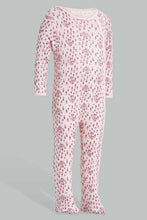 تنزيل الصورة على معرض الصور، Redtag-Pink-Floral-2-Piece-Pack-Sleep-Suit-Sleepsuits-Baby-0 to 12 Months