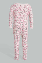 تنزيل الصورة على معرض الصور، Redtag-Pink-Floral-2-Piece-Pack-Sleep-Suit-Sleepsuits-Baby-0 to 12 Months