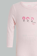 تنزيل الصورة على معرض الصور، Redtag-Pink-Floral-2-Piece-Pack-Sleep-Suit-Sleepsuits-Baby-0 to 12 Months