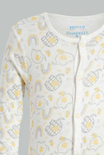 Load image into Gallery viewer, Redtag-Yellow-Elephant-2-Piece-Pack-Sleep-Suit-Rompers-Baby-0 to 12 Months