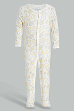 Load image into Gallery viewer, Redtag-Yellow-Elephant-2-Piece-Pack-Sleep-Suit-Rompers-Baby-0 to 12 Months
