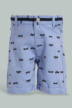 Load image into Gallery viewer, Redtag-White-Pique-Polo-With-Blue-Bottom-Set-Sets-Infant-Boys-3 to 24 Months