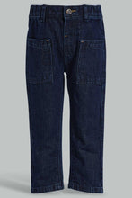 Load image into Gallery viewer, Redtag-Blue-Rinse-Wash-Anti-Fit-Denim-Pant-Jeans-Slim-Fit-Infant-Boys-3 to 24 Months