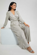 تنزيل الصورة على معرض الصور، Redtag-Gold-Foil-Coasted-Plisse-Wrap-Top-Tops-Women's-