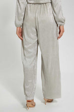 Load image into Gallery viewer, Redtag-Gold-Foil-Coasted-Plisse-Trouser-Trousers-Women's-