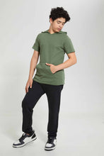 تنزيل الصورة على معرض الصور، Redtag-Black-Stretch-Pant-Pants-Jogger-Fit-Senior-Boys-9 to 14 Years