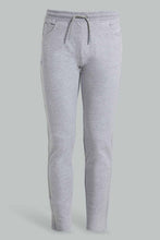 تنزيل الصورة على معرض الصور، Redtag-Grey-Stretch-Pant-Pants-Jogger-Fit-Senior-Boys-9 to 14 Years