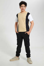 تنزيل الصورة على معرض الصور، Redtag-Teal-Cut-&-Sew-T-Shirt-Graphic-T-Shirts-Senior-Boys-9 to 14 Years