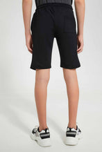 تنزيل الصورة على معرض الصور، Redtag-Black-Cut-&-Sew-Active-Short-Active-Shorts-Senior-Boys-9 to 14 Years