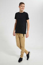 Load image into Gallery viewer, Beige Slim Fit Active Pant With Zipper