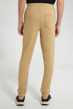 Load image into Gallery viewer, Beige Slim Fit Active Pant With Zipper