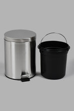 تنزيل الصورة على معرض الصور، Redtag-Silver-Pedal-Bin-(9Lt.)-Dust-Bins-Home-Bathroom-