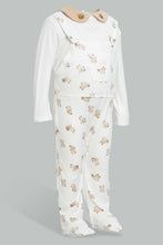 تنزيل الصورة على معرض الصور، Redtag-Beige-And-White-Bear-Duangree-Sleep-Suit-With-Pocket-Sleepsuits-Baby-0 to 12 Months