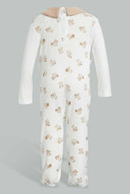 تنزيل الصورة على معرض الصور، Redtag-Beige-And-White-Bear-Duangree-Sleep-Suit-With-Pocket-Sleepsuits-Baby-0 to 12 Months