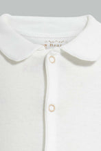 Load image into Gallery viewer, Redtag-White-Bear-Sleepsuit-Sleepsuits-Baby-0 to 12 Months
