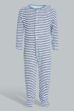 تنزيل الصورة على معرض الصور، Redtag-Blue-Nbb-3Pk-Sleepsuit-Sleepsuits-Baby-0 to 12 Months
