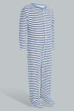 تنزيل الصورة على معرض الصور، Redtag-Blue-Nbb-3Pk-Sleepsuit-Sleepsuits-Baby-0 to 12 Months