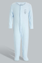 تنزيل الصورة على معرض الصور، Redtag-Blue-Nbb-3Pk-Sleepsuit-Sleepsuits-Baby-0 to 12 Months